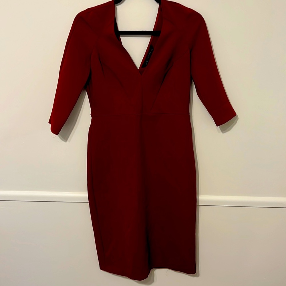 Zara red work dress
